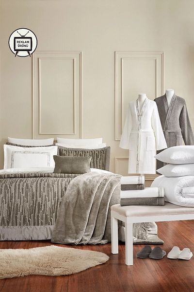 Özdilek Özdilek Velluto 27 Piece Dowry Set-Beige