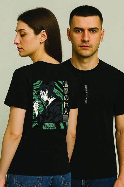 By Caspita Fashion Tricou negru oversize unisex cu imprimeu pe spate Lenithra...