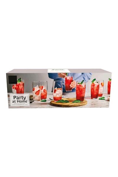 Generic طقم أكواب شرب رويال ليردام للحفلات المنزلية، ١٢ قطعة، شفاف، ٤٤٠ مل، ٩٢٤٥٦٥