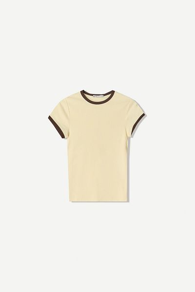 Bershka Short sleeve contrast T-shirt