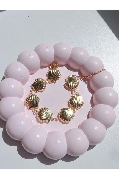Reorah Collection Seashell Steel Bracelet