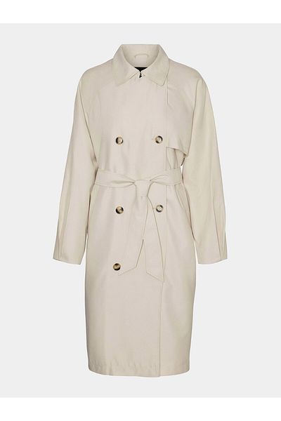 Vero Moda Women's Trench Coat 10301287 Ecru