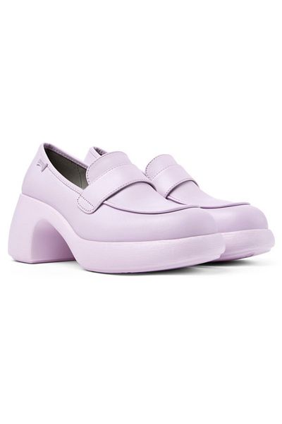 CAMPER Women's Genuine Leather Strap Classic Thick Heel Shoes For Daily Comfort - Thelma