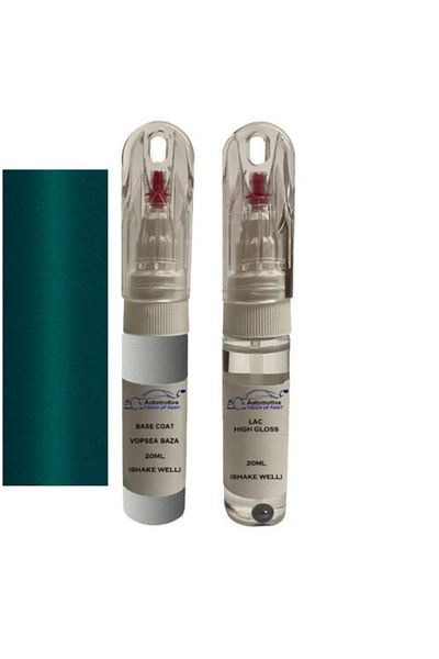 YLKRS AUTOMOTIVE Kit retus vopsea touch up Ford Aspire 92:SB (Cayman Green)