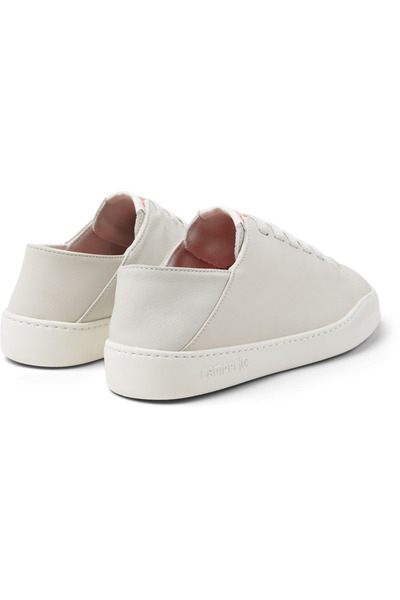 CAMPER Men's White Genuine Leather Sneakers Lightweight Unique Design Daily Comfort Sole Twins