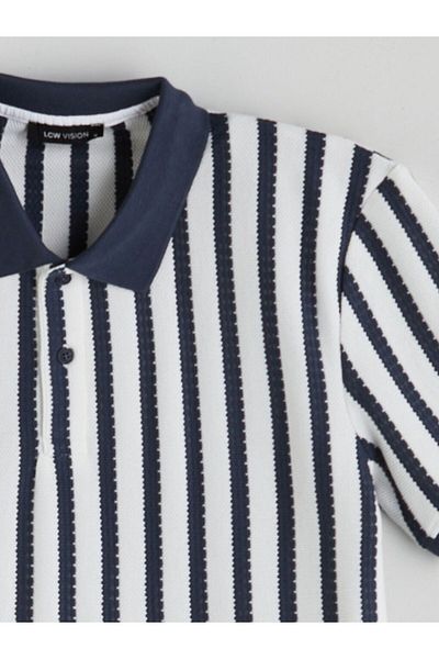 LC Waikiki Lcw Vision Polo Neck Striped Men's T-Shirt