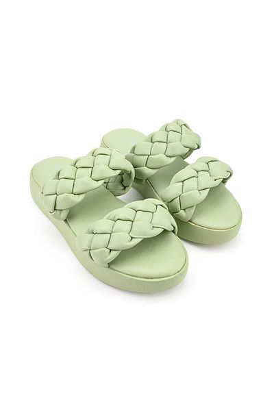 Tmall Women's Casual Slippers, Made of Eco-leather, SP116, Green