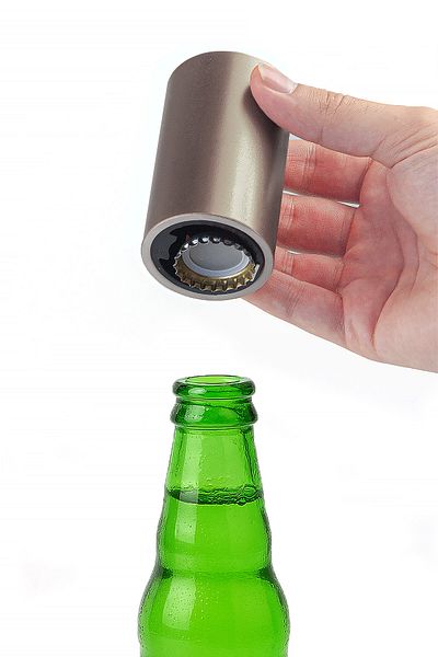 ihvanonline Magnetic Push Pull Automatic Bottle Opener Gold