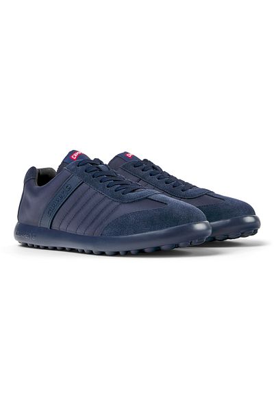 CAMPER Men's Navy Lace-Up Sneakers Lightweight Classic Pelotasxlite For Everyday Comfort