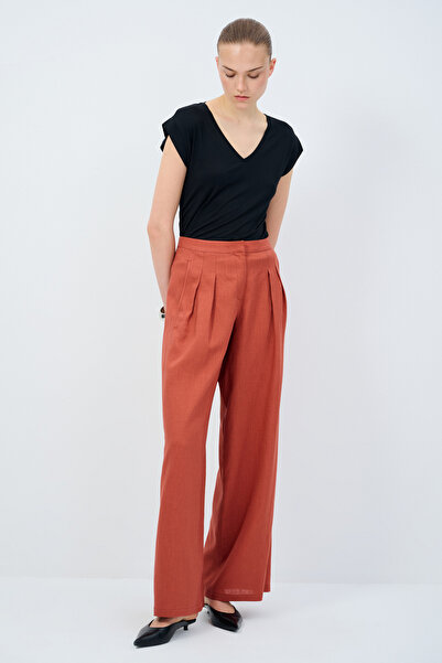 adL Bol Paça Keten Pantolon