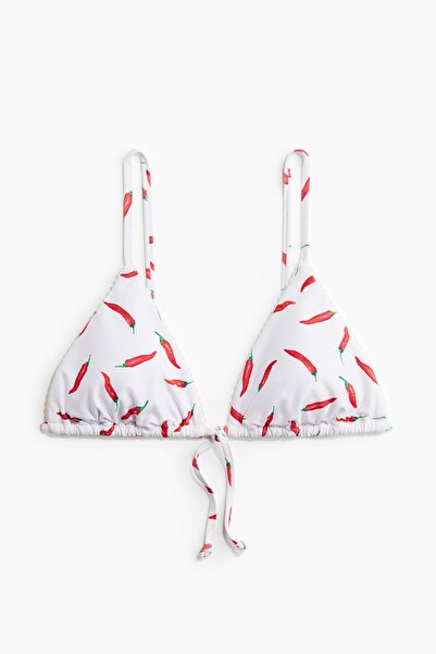 H&M Dolgulu Üçgen Bikini Üstü
