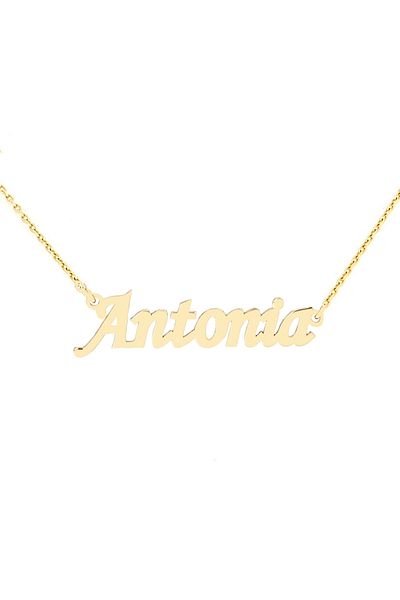 MOHI Fine Jewellery Lant cu nume Antonia din aur galben de 14k