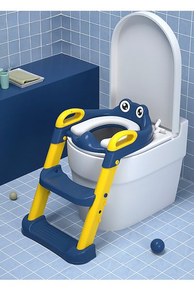 fulina Potty Training Seat for Toddlers,with Handles Wide Steps & Removable Soft Cushion,with Ladder