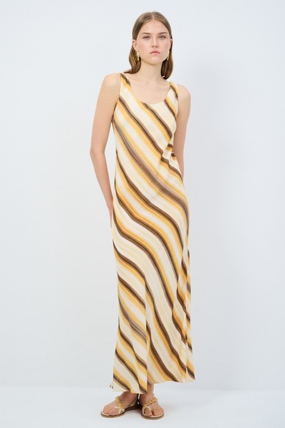 adL Askılı Uzun Elbise