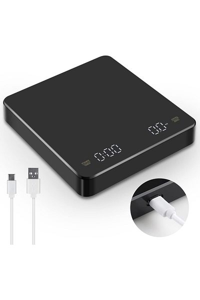 COOYA Digital Coffee Espresso Scale with Timer, Rechargeable, Pour-Over, for Kitchen Home Office