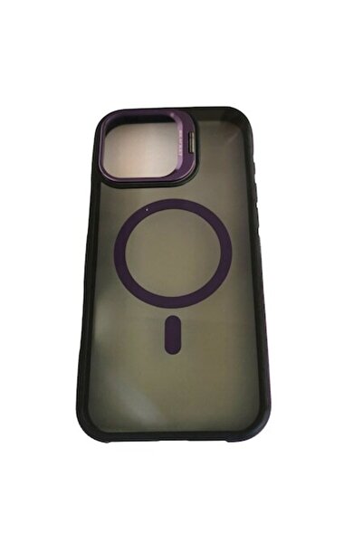 Gtech Husa Camera Lens Kickstand, Magsafe, compatibila cu Apple iPhone 16, TPU, Heavy Duty, Fumuriu