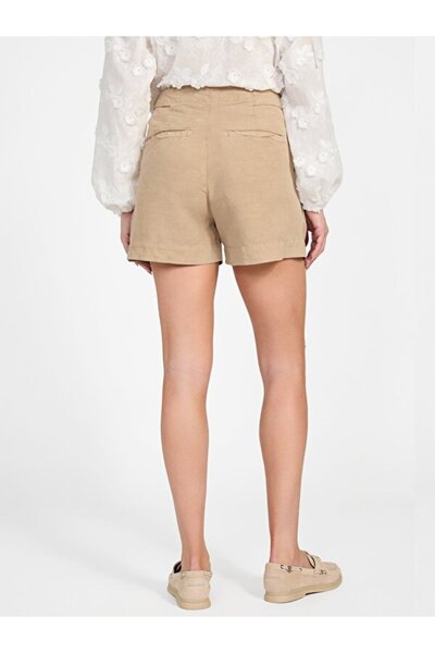 Guess Shaye Kadın Keten Karışımlı Relaxed Fit Şort