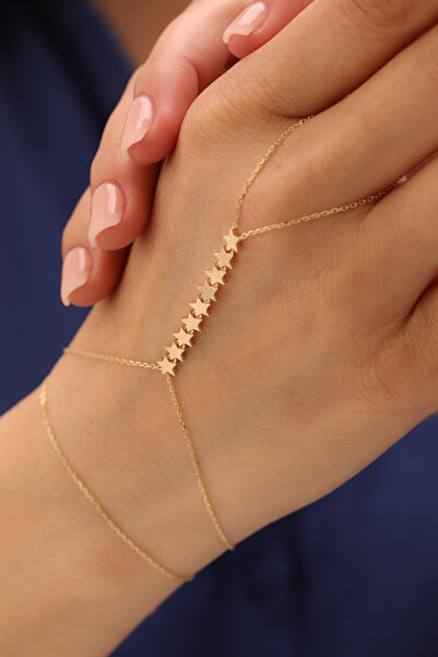 YAVUZ KUYUMCULUK 14 Ayar Altın Sıralı Yıldız Şahmeran