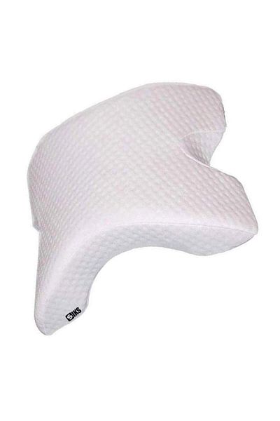 SIKS Anatomical Curved Therapeutic Pillow With Memory, White, 35 X 30 Cm