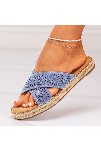 Lush Fashion Papuci Dama din Piele Eco Intoarsa