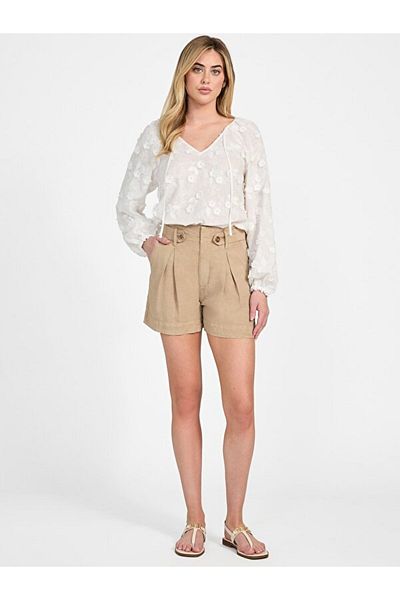 Guess Shaye Women's Linen Blend Relaxed Fit Shorts
