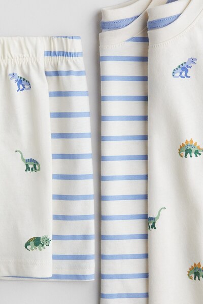 H&M 2'li Pamuklu Pijama Takımı