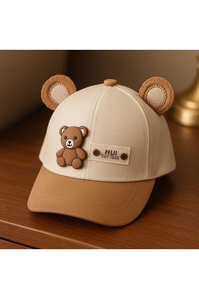 gigigiyim Teddy Bear Patterned Eared Boy's Hat