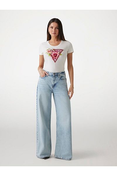 Guess Tricou Slim Fit pentru femei Ss Cn Triangle