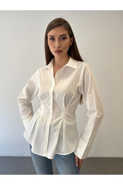 ossons Waist Fitted Cotton Shirt