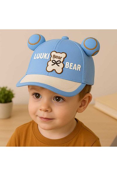 gigigiyim Pălărie pentru băiat cu ureche scrisă Bear