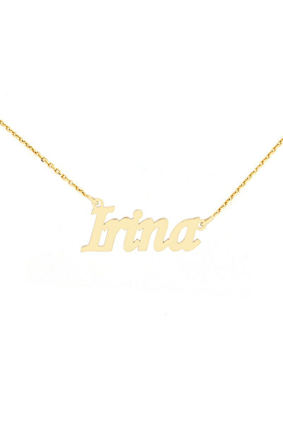 MOHI Fine Jewellery Lant cu nume Irina din aur galben de 14k