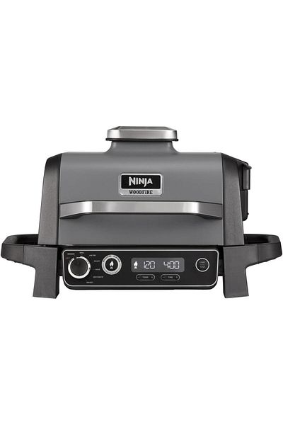 NINJA Ninja Woodfire OG701EU electric grill and smoker, 2400w, 7 cooking functions (Gray)