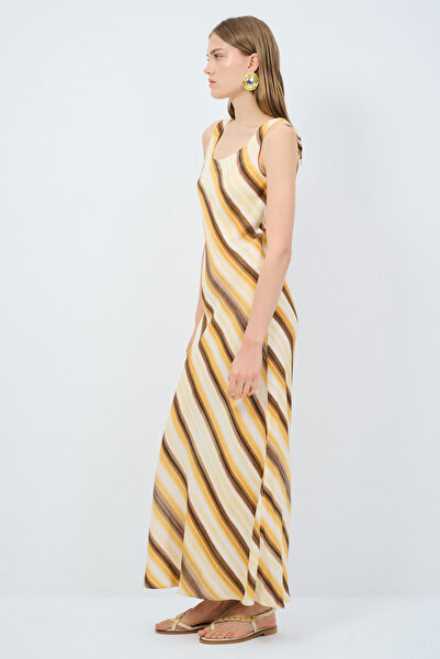 adL Askılı Uzun Elbise