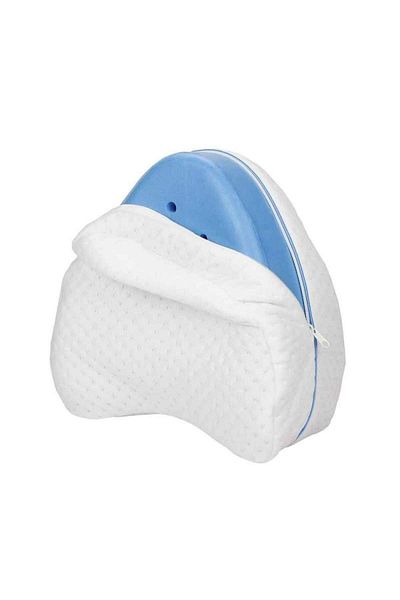 SIKS ® orthopedic knee/leg pillow with memory foam, white, 25 x 25 x 13 cm