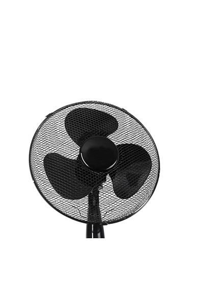 FOXMAG24 Floor fan, 3 speeds, adjustable height, adjustable orientation, metal/plastic, black