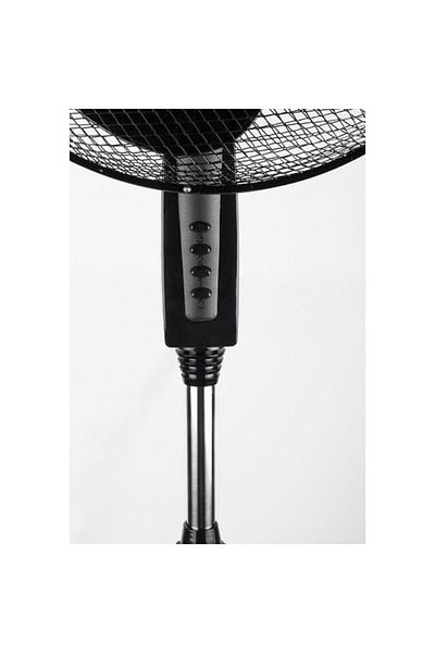 FOXMAG24 Foot fan, 40W, 3 speeds, 40cm, metal/plastic, protective grille, non-slip, black