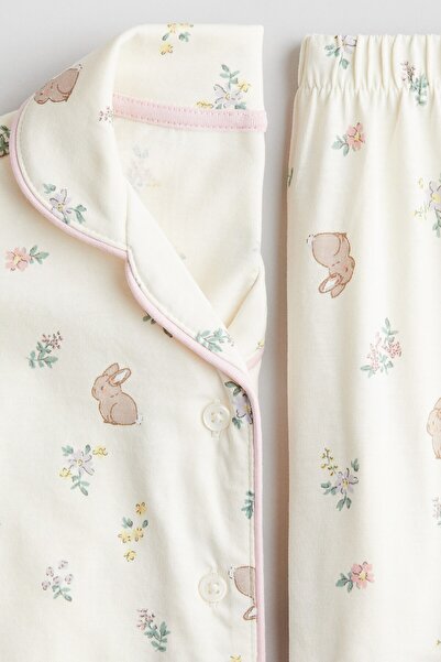 H&M Desenli Jarse Pijama Takımı