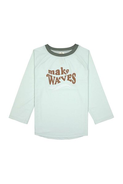 Lassig Make Waves Uv Protection Long Sleeve Swimsuit T-Shirt Sea Foam