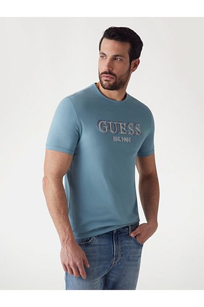 Guess Tricou Slim Fit pentru bărbați cu logo Ss Cn