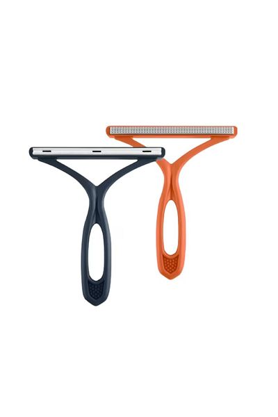 TARUTWOOD Tarumedo lint brush set of 2, metal/plastic, orange/dark blue, 13 x 14 cm