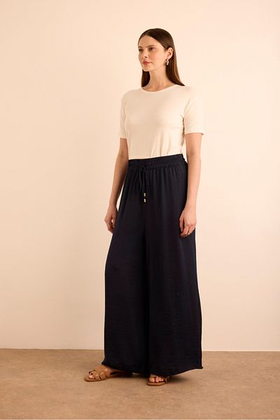 Aker Elastic Waist Loose Trousers