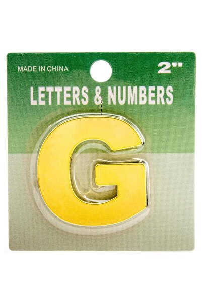 Roco ملصق حرف "G" ذاتي اللصق - ذهبي - الأبجدية الإنجليزية