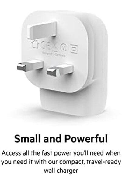 Belkin 30W USB C Wall Charger with PPS, Power Delivery, USB-IF Certified PD 3.0