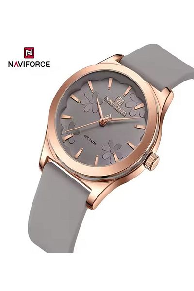 Naviforce Women's Fashion Watch, Silicone Waterproof All-Time Touring Women's Quartz Watches