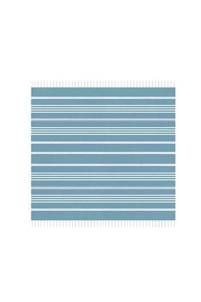 OEM Beach Towel, 180x180 cm, Cotton, Striped with Fringes, ATU-V0421