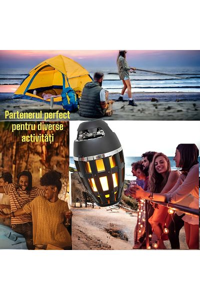 ZEQAS Portable Wireless Lantern Speaker – Bluetooth, USB, Water Resistant, 12h Battery Life