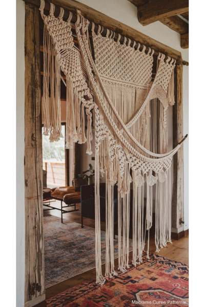 EdaTasarım Giriş Dekor Tasarım Makrome Perde