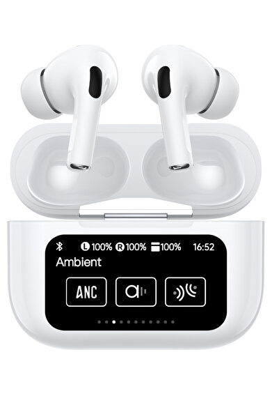 LOGIA Lexia Dokunmatik Led Ekranlı Bluetooth Kulaklık Touch Lite Beyaz Renk B...