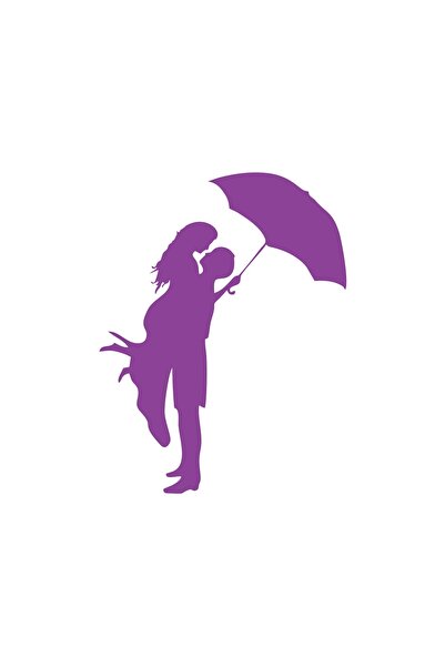 Reysa Tasarım Romantic Car Sticker 17X17 cm Purple