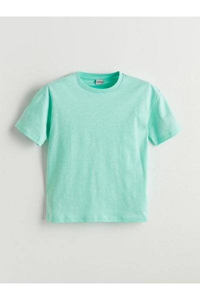 LC Waikiki Orange Crew Neck Boy's T-Shirt